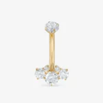Křišťálový piercing do pupíku