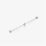 Industriální piercing s hvězdičkou