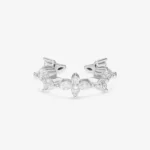 Earcuff s květinovým motivem